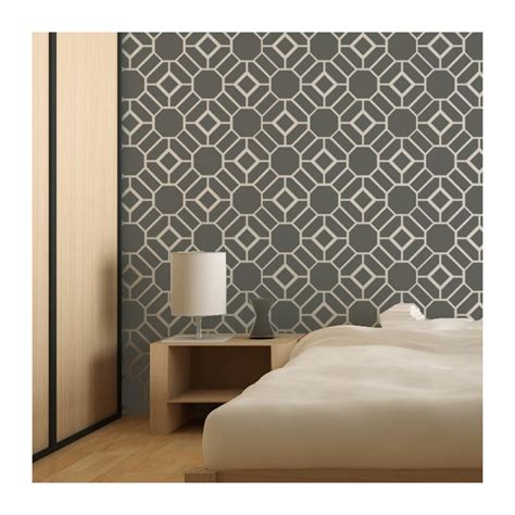 Wall Stencil Large Geometric Pattern Geoffrey For Wall Decor And More