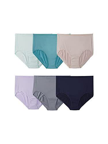 Fruit Of The Loom Womens Underwear Breathable Panties Regular And Blue