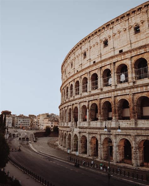 Colosseum Rome Paesaggi Sfondi Sfondi Vintage