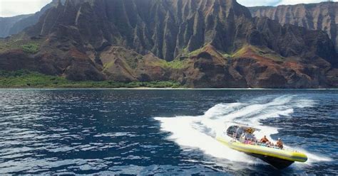 Na Pali Sea Cave Snorkel Raft Adventure Tours Hawaii