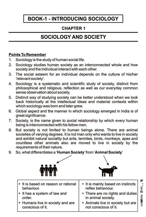 Sociology And Society Notes For Class 11 Sociology Pdf Oneedu24