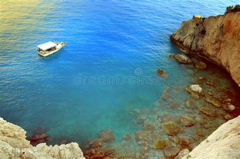 Summer Ionian Sea Rocky Coastlinegreece Stock Photo Image Of Green