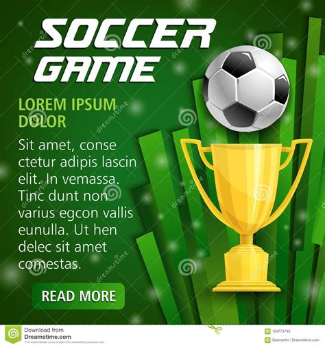 National football league wall art. Vector Football Cup Poster For Soccer Sport Stock Vector ...