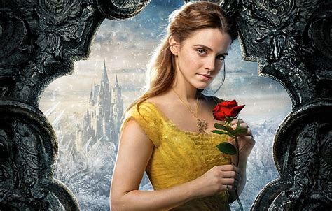 Cinema Girl Love Rose Disney Emma Watson Flower Movie Castle