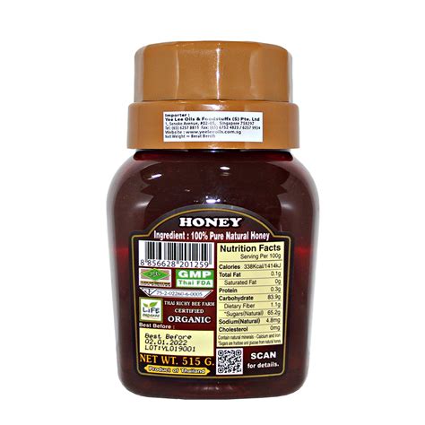 Thai Richy 100 Pure Natural Honey 515g ⭐promo Yee Lee Oils And Foodstuffs