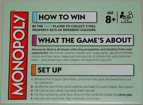 Monopoly Deal Card Game Image Boardgamegeek