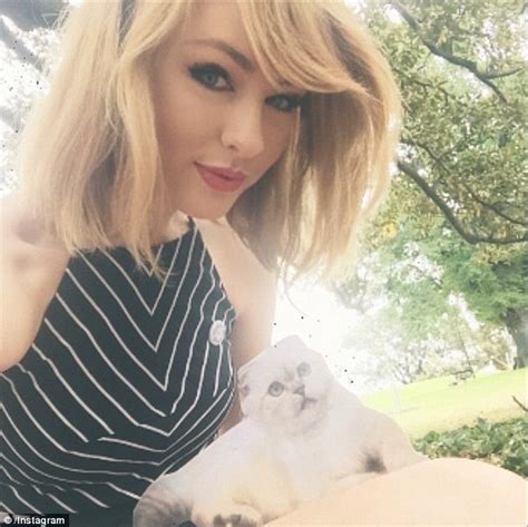 Taylor Swift Lookalike Olivia Sturgiss Says She Won T Bleach Her Hair Like Singer Daily Mail