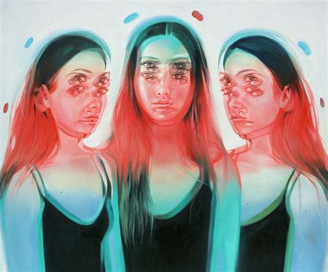 Alex Garant Presents New Double Eyed Portraits in Wakefulness Ilusão de ótica Arte Ilusão