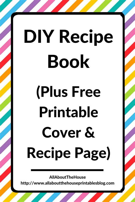 How To Make A Diy Recipe Book Plus Free Printables Recipe Book Diy