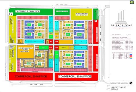 Layout Plan Of Alpha Ii Greater Noida Hd Map Industry Seller