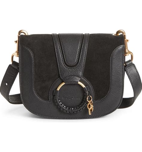 See By Chloé Hana Suede And Leather Shoulder Bag Nordstrom