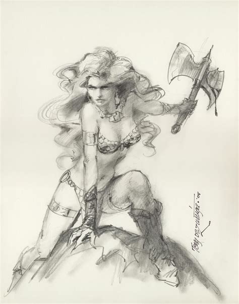 Tony Dezuniga Sword And Sorcery Red Sonja Fantasy Art