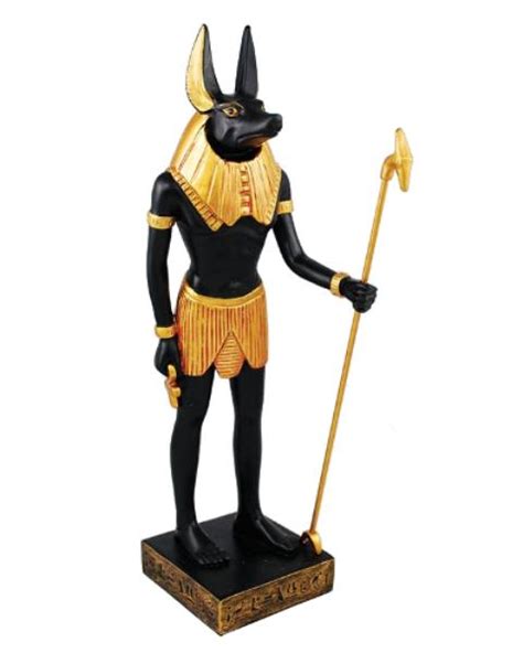 Egyptian God Anubis Jackal Deity Of Deathafterlife Scepter Ankh 12