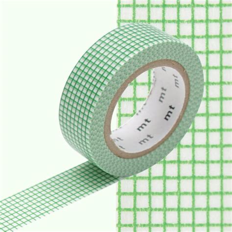 masking tape quadrillé vert papier japonais