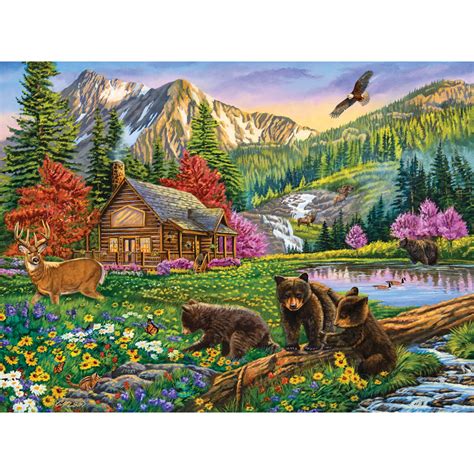 Mountain Hideaway 1000 Piece Jigsaw Puzzle Bits And Pieces