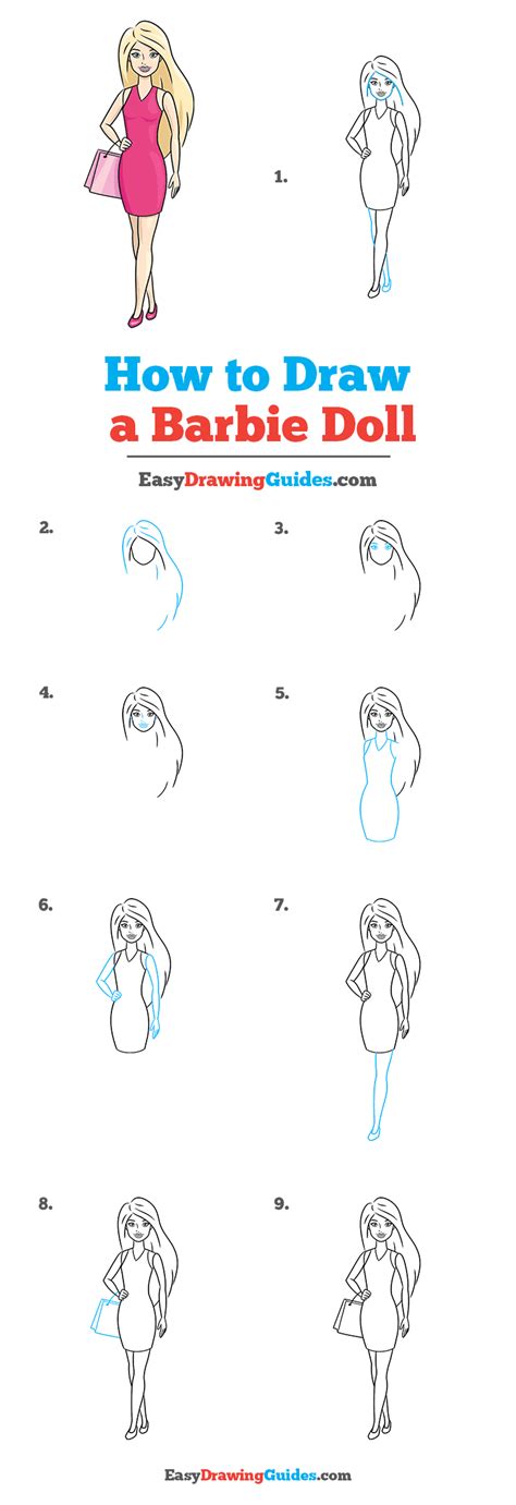 how to draw a barbie doll askexcitement5