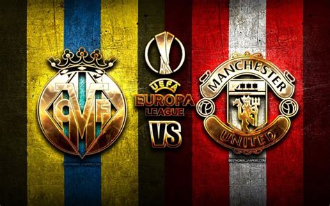 Uefa europa league logo, eps. Download wallpapers Villarreal vs Manchester United, Final, golden logo, UEFA Europa League ...