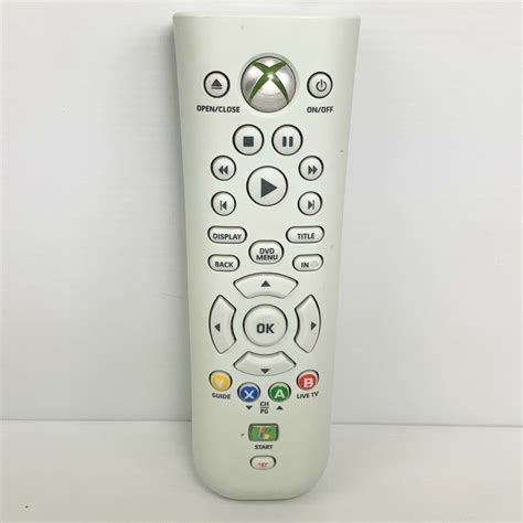 Genuine Official Microsoft Xbox 360 White Media Remote Controller