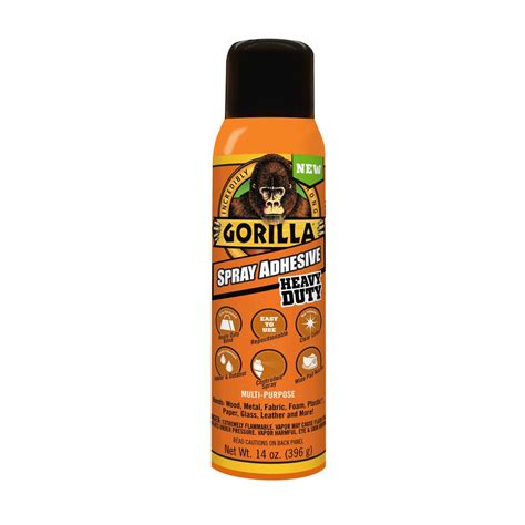 No run control gel formula; Gorilla 14 oz. Spray Adhesive-6301502 - The Home Depot