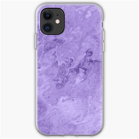 Lavender Purple Marbled Paint Swirl Iphone Case And Cover By Thesnowwhyte