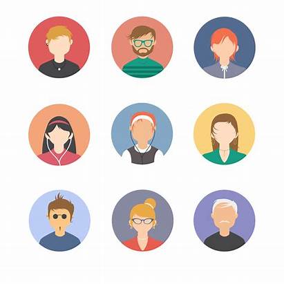 Avatars Vector Faces Icons Profile User Pack