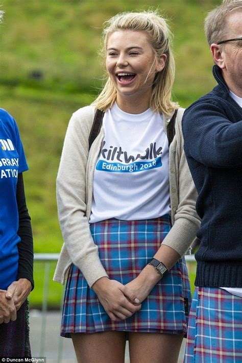 Georgia Toffolo Joins Edinburgh Kilt Walk In 2021 Tartan Mini Skirt Georgia Fashion Famous