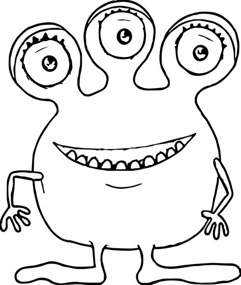 Monsters Coloring Page 20 Monster Coloring Pages