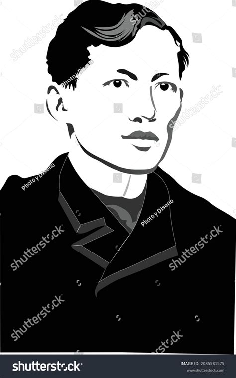 Dr Jose Rizal National Hero Philippines Stock Vector Royalty Free