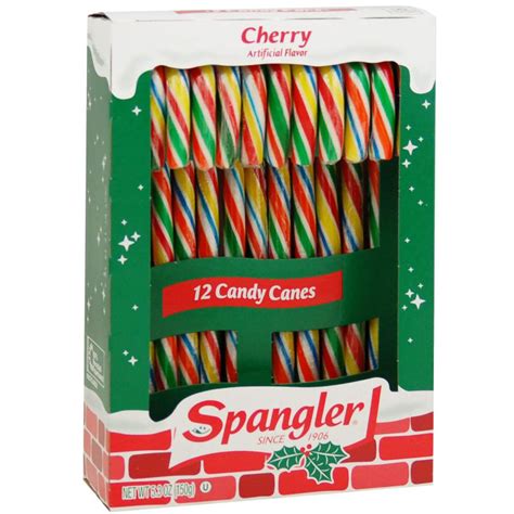 Buy Candy Canes Cherry Rainbow 12 Stick Box American Food Shop