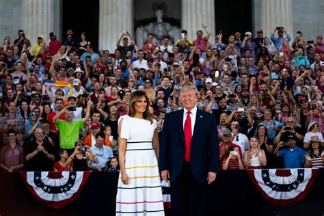 On The Fourth Of July Melania Trump Dresses For Independence The New
