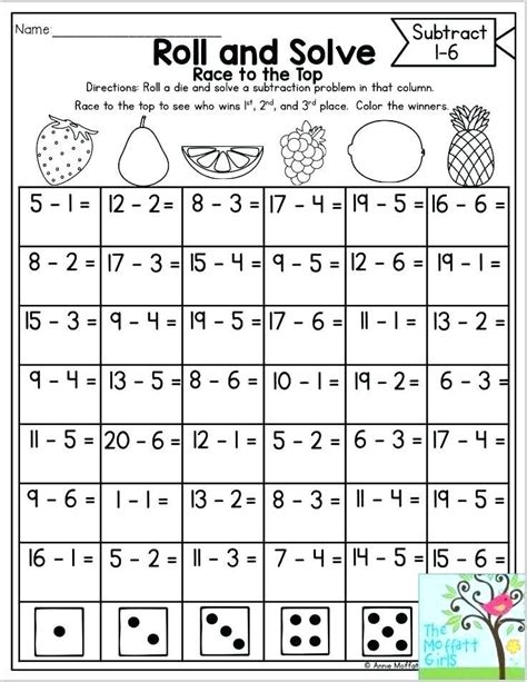 Math Games For First Graders Printable