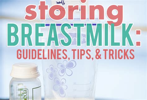 Breastmilk And Formula Storage Guidelines Printable For Expecting Moms