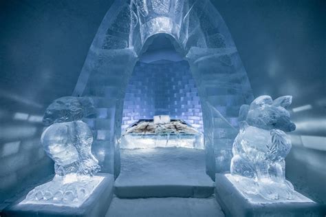 Icehotel What Its Like To Spend The Night Sleeping On A Bed Of Ice In