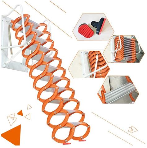 Step stool, step ladder, extension ladder, ladder parts Intbuying New Folding Ladder Loft Stairs/Wall Mounted ...