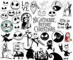Pin by Lynette Trent on Silhouettes | Nightmare before christmas