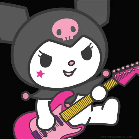 Rock Out With Kuromi For Get Out Your Guitar Day Hello Kitty Cat Party Sanrio Characters