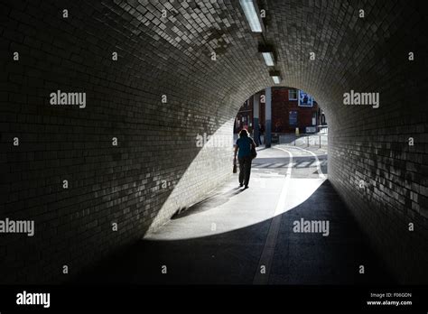 Tunnel Woman Walking Alone Hi Res Stock Photography And Images Alamy