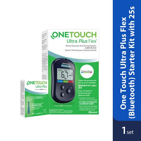 One Touch Ultra Plus Flex Bluetooth Starter Kit With 25strips Alpro