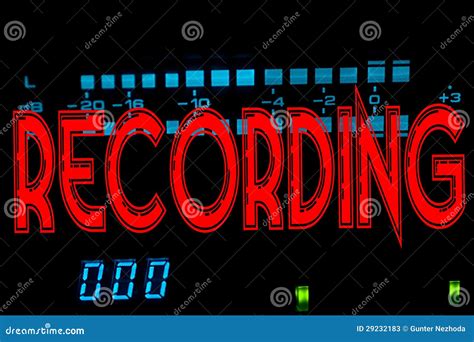 Recording Sign Stock Image Image Of Equipment Recording 29232183