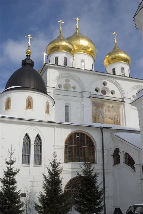 Assumption Cathedral Kremlin In Dmitrov Ancient Town In Moscow Region