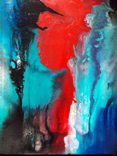 Abstract On Words Painting By Carolyn Repka Pixels