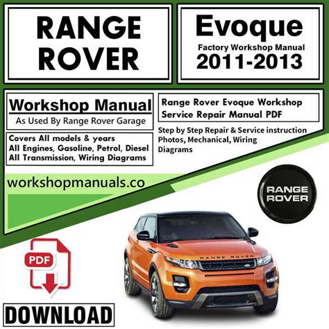Range Rover Evoque Workshop Manual Download Co