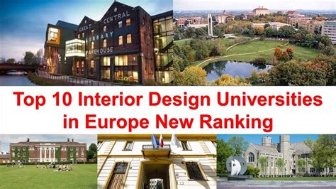 Top 10 Interior Design Universities In Europe New Ranking 100 Schools You