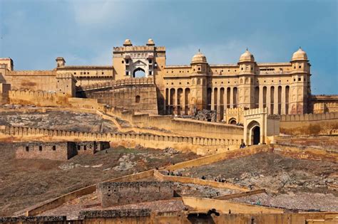 Amer Fort Built In 1727 Rajasthan India Castles Places Around The