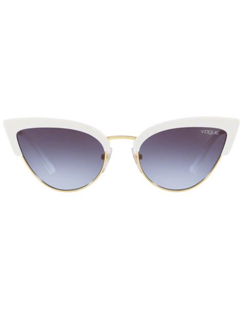 Vogue Retro 50s Vintage Cats Eye Sunglasses In White