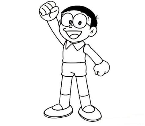 Nobita From Doraemon Coloring Page Download Print Or Color Online For Free