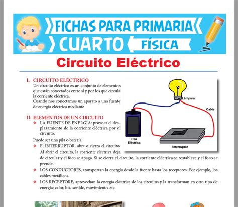 Circuitos Electricos Para Niños De 6o De Primaria Caracteres Niños