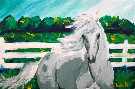 Impressionism Horse By Anna Hagee