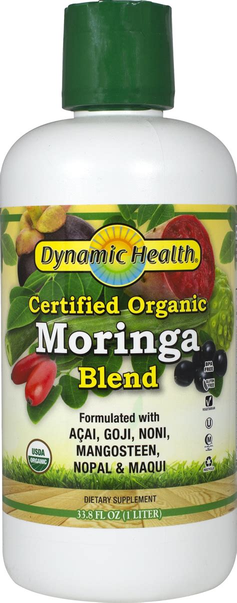 Dynamic Health Organic Moringa Juice Blend 33 8 Liquid Puritan S Pride