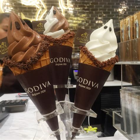 Godiva discontinued their ice cream last spring because they hit a snag with coolbrands, the company that was producing it. Lizzie as a Mummy: Godiva Ice Cream at Genting Premium Outlets